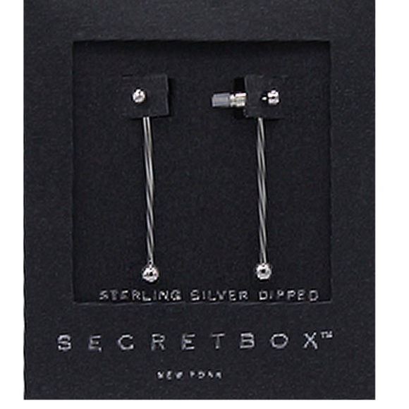 Ball Stick Front & Back Earrings - Picture 1 of 1